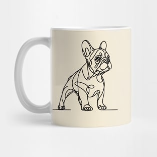 Cute French bulldog monoline black, cute dog, Frenchie lovers or owners, dog lovers Mug